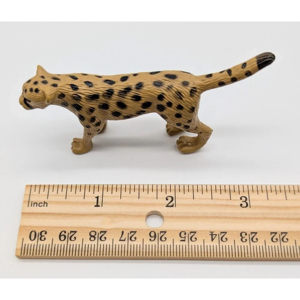 Set Of 3 K&M PVC Toy Animals Cheetah Tiger Giant Panda